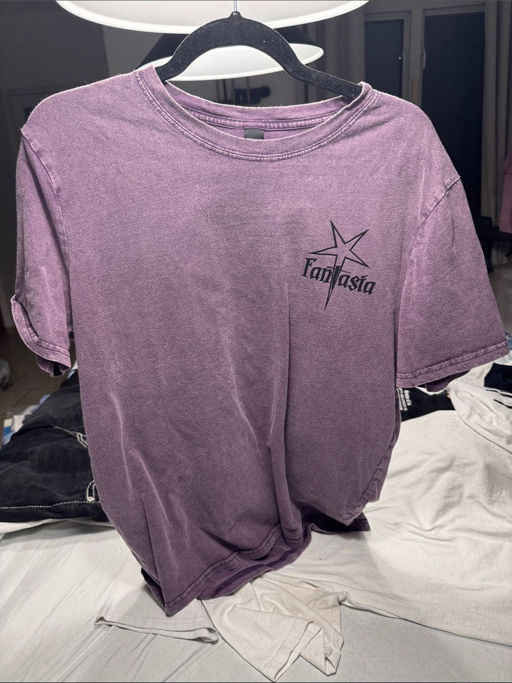 ROMWE Purple 'Fantasia' Short Sleeve Tee